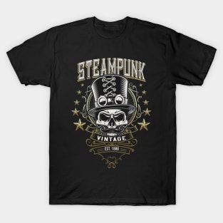 Steampunk Vintage Skull T-Shirt